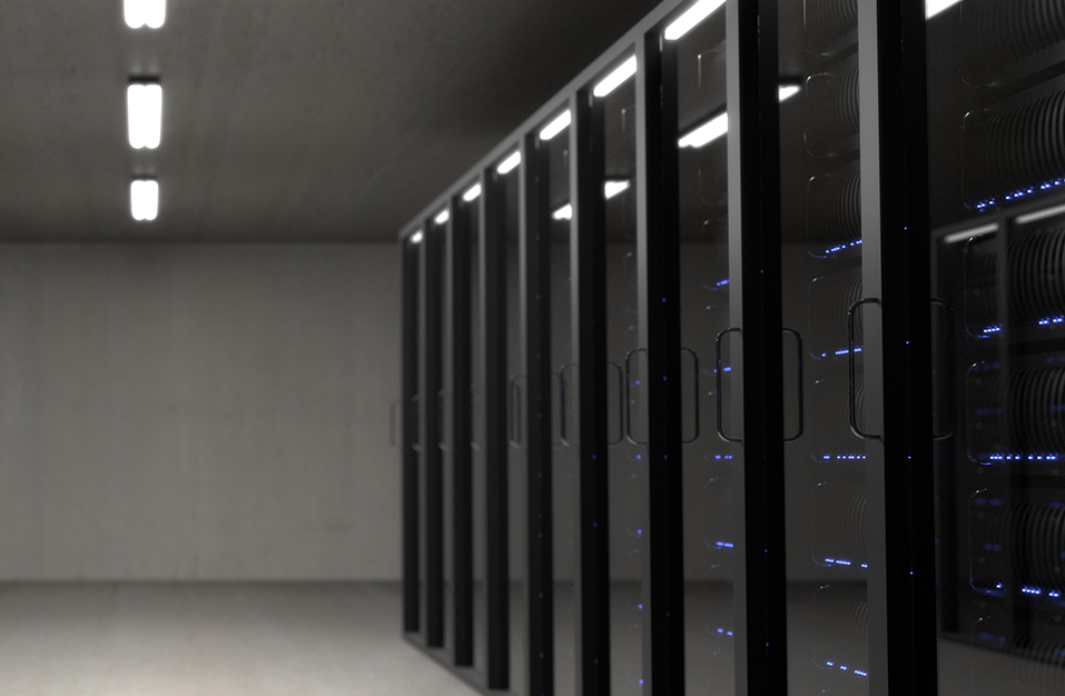 servers in a server room at a data center